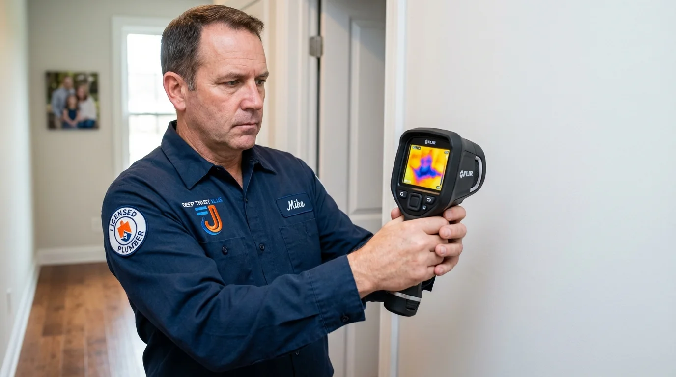 Thermal imaging leak detection by Johns Plumbing LLC in Moroni